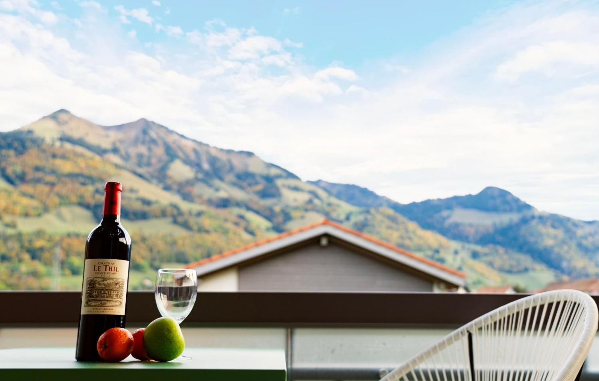 Gruyere Alpes Appartement 3 Chambres Bbq Parking Neirivue Luaran gambar