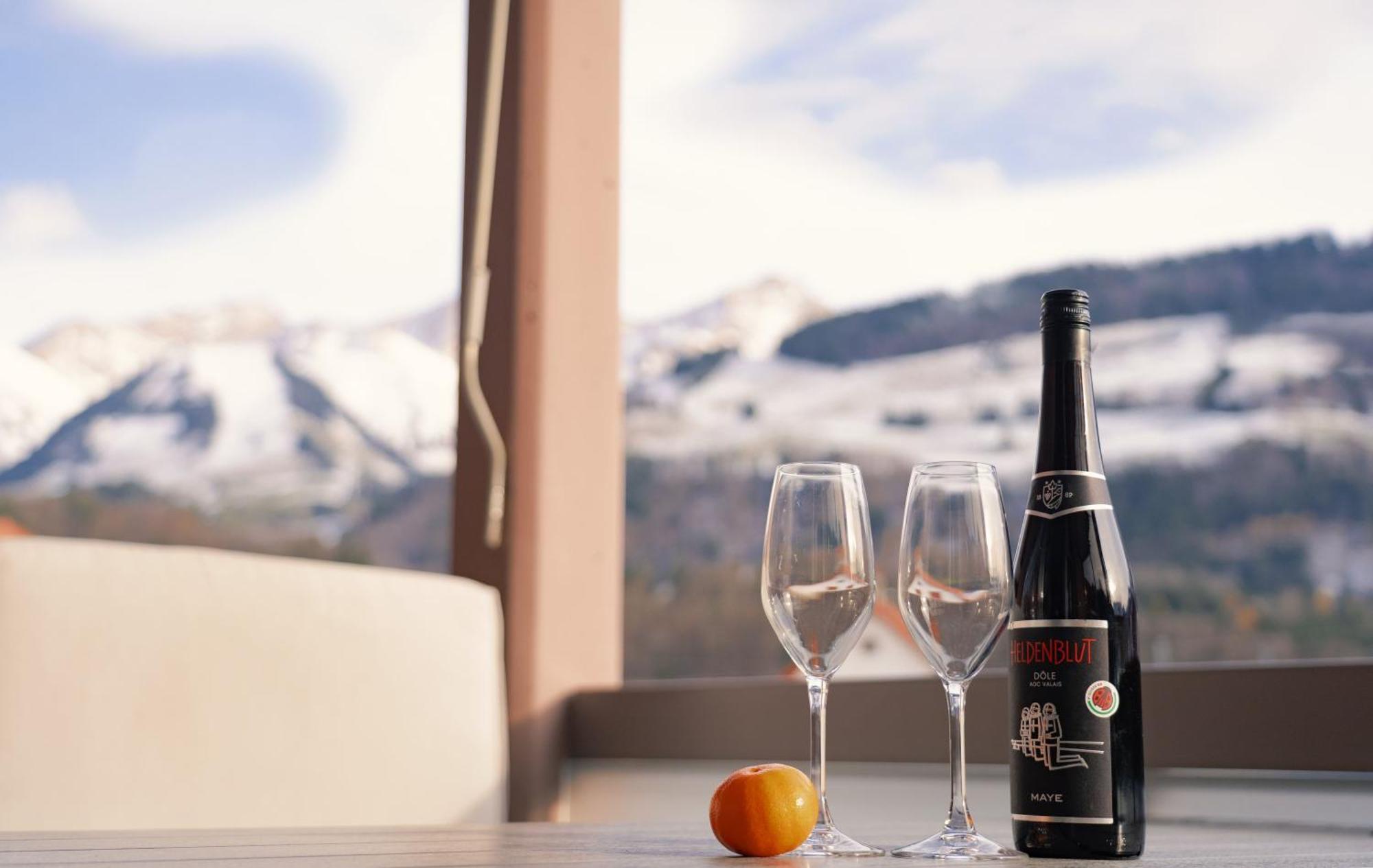 Gruyere Alpes Appartement 3 Chambres Bbq Parking Neirivue Luaran gambar